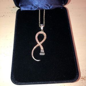 Montana Silversmith Breast cancer ribbon necklace